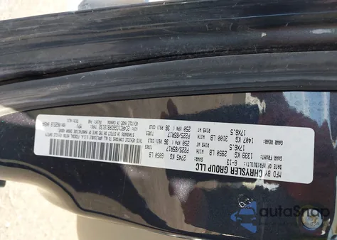 2013 Chrysler Town & Country Touring-L из США, поврежденный, VIN 2C4RC1CG6DR818132